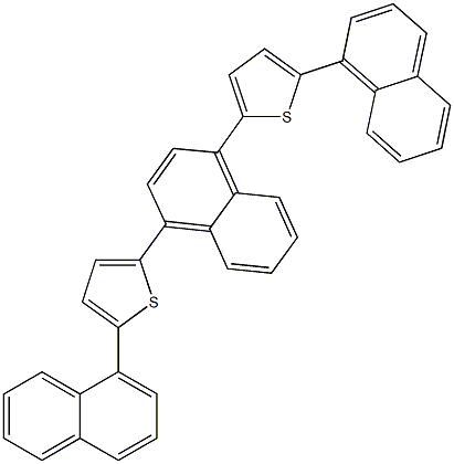 2-(1-naphthyl)-5-{4-[5-(1-naphthyl)-2-thienyl]-1-naphthyl}thiophene Structure