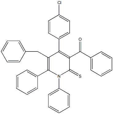 720672-77-5 [5-benzyl-4-(4-chlorophenyl)-1,6-diphenyl-2-thioxo-1,2-dihydro-3-pyridinyl](phenyl)methanone