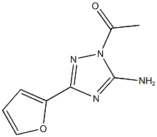 1-acetyl-3-(2-furyl)-1H-1,2,4-triazol-5-amine Structure