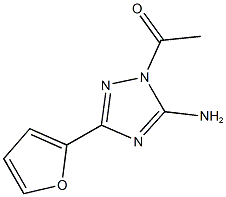 1-acetyl-3-(2-furyl)-1H-1,2,4-triazol-5-amine,720673-55-2,结构式