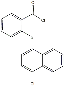 2-[(4-chloro-1-naphthyl)sulfanyl]benzoyl chloride,720673-98-3,结构式