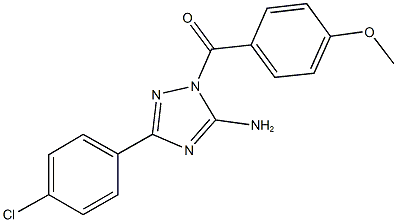 3-(4-chlorophenyl)-1-(4-methoxybenzoyl)-1H-1,2,4-triazol-5-ylamine|