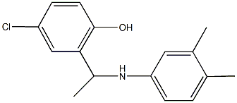 4-chloro-2-[1-(3,4-dimethylanilino)ethyl]phenol Structure