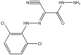 2-cyano-2-[(2,6-dichlorophenyl)hydrazono]acetohydrazide|