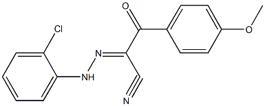 2-[(2-chlorophenyl)hydrazono]-3-(4-methoxyphenyl)-3-oxopropanenitrile Structure