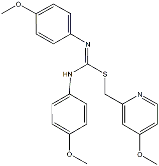 720674-98-6 (4-methoxy-2-pyridinyl)methyl N,N'-bis(4-methoxyphenyl)imidothiocarbamate