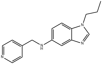 N-(1-propyl-1H-benzimidazol-5-yl)-N-(4-pyridinylmethyl)amine 结构式