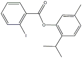 2-isopropyl-5-methylphenyl 2-iodobenzoate Structure