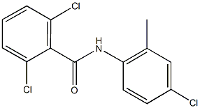 2,6-dichloro-N-(4-chloro-2-methylphenyl)benzamide 化学構造式