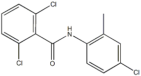 2,6-dichloro-N-(4-chloro-2-methylphenyl)benzamide Structure