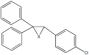 3-(4-chlorophenyl)-2,2-diphenylthiirane Structure