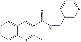 2-methyl-N-(3-pyridinylmethyl)-3-quinolinecarboxamide 结构式