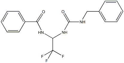 N-(1-{[(benzylamino)carbonyl]amino}-2,2,2-trifluoroethyl)benzamide,720677-98-5,结构式