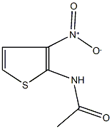 N-{3-nitro-2-thienyl}acetamide 化学構造式