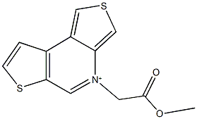 4-(2-methoxy-2-oxoethyl)dithieno[3,4-b:3,2-d]pyridin-4-ium,721879-92-1,结构式