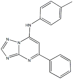 N-(4-methylphenyl)-N-(5-phenyl[1,2,4]triazolo[1,5-a]pyrimidin-7-yl)amine,721884-31-7,结构式