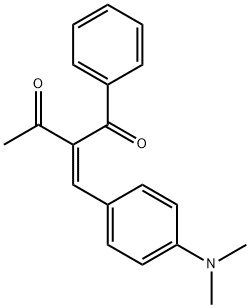 2-[4-(dimethylamino)benzylidene]-1-phenyl-1,3-butanedione Structure