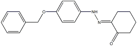 1,2-cyclohexanedione 1-{[4-(benzyloxy)phenyl]hydrazone} Struktur