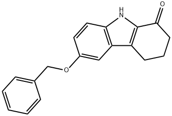 6-(benzyloxy)-2,3,4,9-tetrahydro-1H-carbazol-1-one Struktur