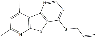 allyl 7,9-dimethylpyrido[3',2':4,5]thieno[3,2-d]pyrimidin-4-yl sulfide Structure