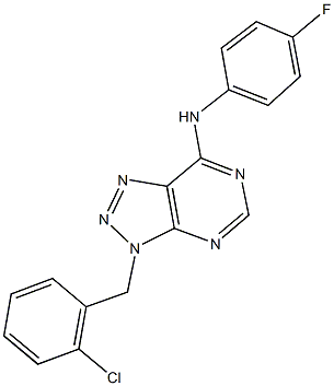 N-[3-(2-chlorobenzyl)-3H-[1,2,3]triazolo[4,5-d]pyrimidin-7-yl]-N-(4-fluorophenyl)amine Structure