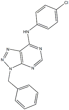 722456-37-3 N-(3-benzyl-3H-[1,2,3]triazolo[4,5-d]pyrimidin-7-yl)-N-(4-chlorophenyl)amine