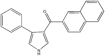 2-naphthyl(4-phenyl-1H-pyrrol-3-yl)methanone Struktur