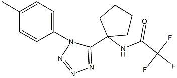 2,2,2-trifluoro-N-{1-[1-(4-methylphenyl)-1H-tetraazol-5-yl]cyclopentyl}acetamide|