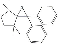 4,4,7,7-tetramethyl-2,2-diphenyl-1-thiaspiro[2.4]heptane Structure