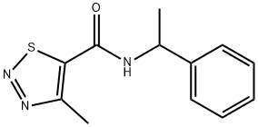 4-methyl-N-(1-phenylethyl)-1,2,3-thiadiazole-5-carboxamide,722460-34-6,结构式