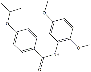 N-(2,5-dimethoxyphenyl)-4-isopropoxybenzamide 化学構造式