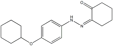 1,2-cyclohexanedione 1-{[4-(cyclohexyloxy)phenyl]hydrazone} Struktur