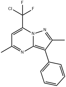 7-[chloro(difluoro)methyl]-2,5-dimethyl-3-phenylpyrazolo[1,5-a]pyrimidine,722462-61-5,结构式