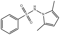 N-(2,5-dimethyl-1H-pyrrol-1-yl)benzenesulfonamide 结构式