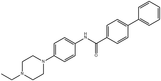 N-[4-(4-ethyl-1-piperazinyl)phenyl][1,1'-biphenyl]-4-carboxamide Structure