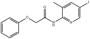 N-(5-iodo-3-methyl-2-pyridinyl)-2-phenoxyacetamide Structure