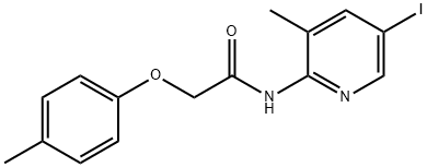 N-(5-iodo-3-methyl-2-pyridinyl)-2-(4-methylphenoxy)acetamide Structure