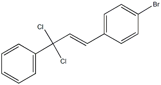 1-bromo-4-(3,3-dichloro-3-phenyl-1-propenyl)benzene Structure