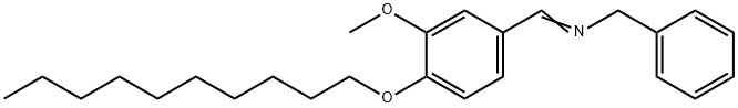 N-benzyl-N-[4-(decyloxy)-3-methoxybenzylidene]amine Structure