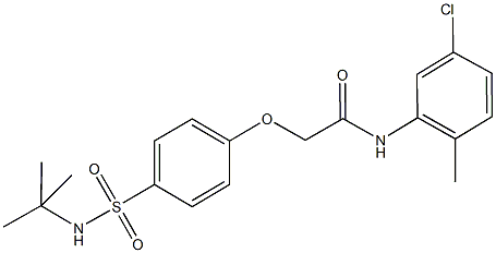 2-{4-[(tert-butylamino)sulfonyl]phenoxy}-N-(5-chloro-2-methylphenyl)acetamide Structure