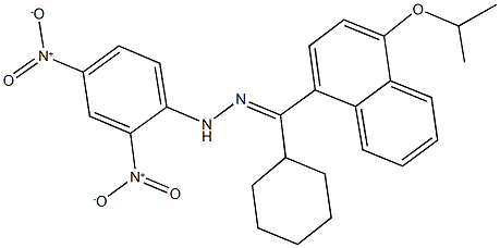 (E)-cyclohexyl(4-isopropoxy-1-naphthyl)methanone {2,4-dinitrophenyl}hydrazone|