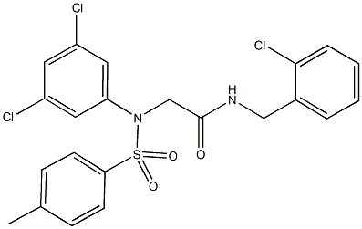 722465-62-5 N-(2-chlorobenzyl)-2-{3,5-dichloro[(4-methylphenyl)sulfonyl]anilino}acetamide