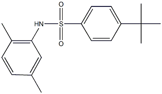 4-tert-butyl-N-(2,5-dimethylphenyl)benzenesulfonamide 结构式