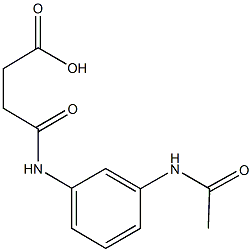 4-[3-(acetylamino)anilino]-4-oxobutanoic acid Structure