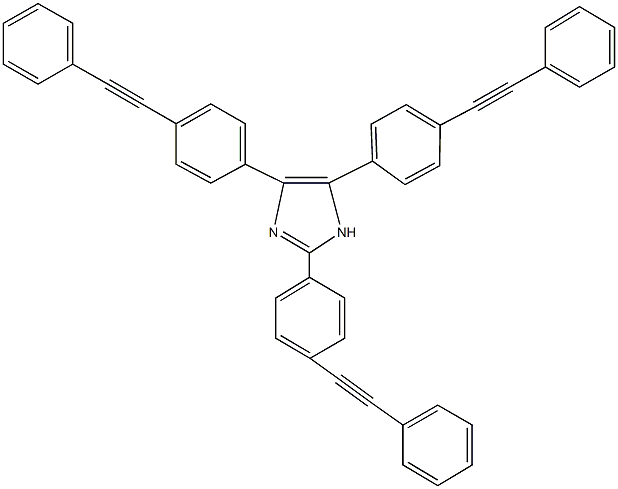 2,4,5-tris[4-(phenylethynyl)phenyl]-1H-imidazole 结构式