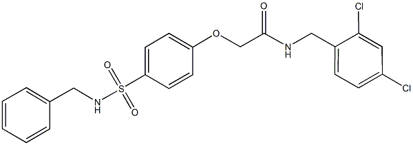 722466-58-2 2-{4-[(benzylamino)sulfonyl]phenoxy}-N-(2,4-dichlorobenzyl)acetamide