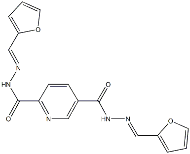 N'~2~,N'~5~-bis(2-furylmethylene)-2,5-pyridinedicarbohydrazide Structure