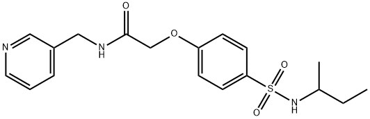 722467-09-6 2-{4-[(sec-butylamino)sulfonyl]phenoxy}-N-(3-pyridinylmethyl)acetamide