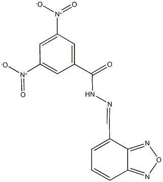 N'-(2,1,3-benzoxadiazol-4-ylmethylene)-3,5-dinitrobenzohydrazide Struktur