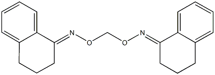 3,4-dihydro-1(2H)-naphthalenone O-{[(3,4-dihydro-1(2H)-naphthalenylideneamino)oxy]methyl}oxime 结构式